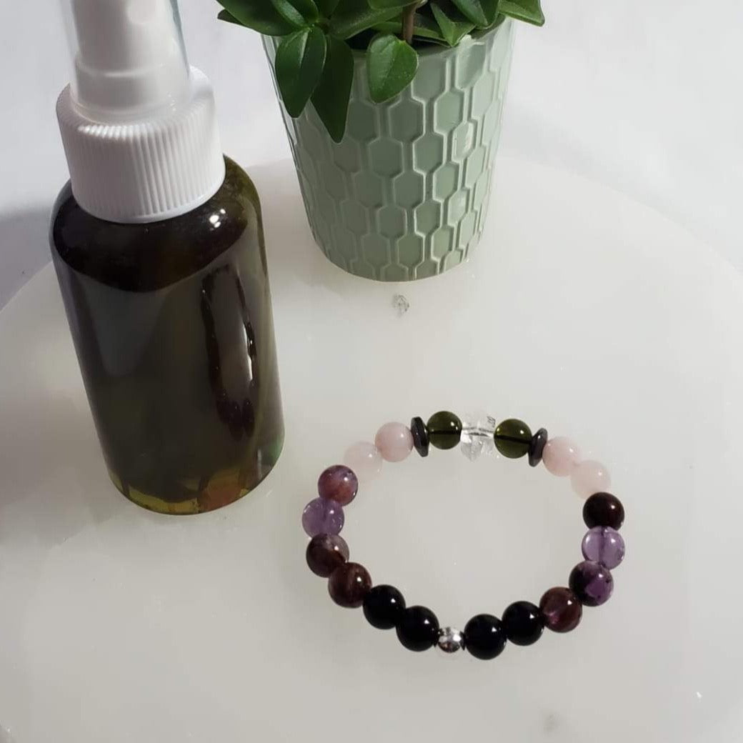 Spray de plantas naturales con pulsera de Protección